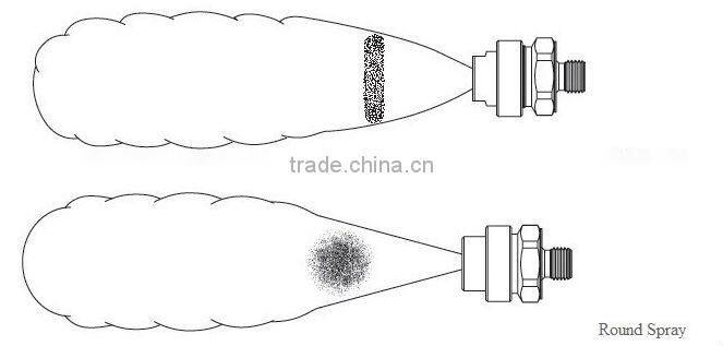 High quality viscous liquid adjustable air atomizing nozzle