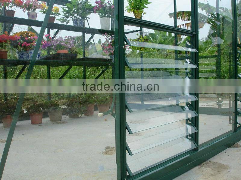 New style greenhouse aluminum glass louver windows