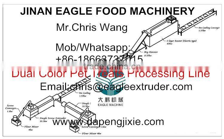 2016 hot sell dog chewing snacks food machinery from Eagle manufacturer