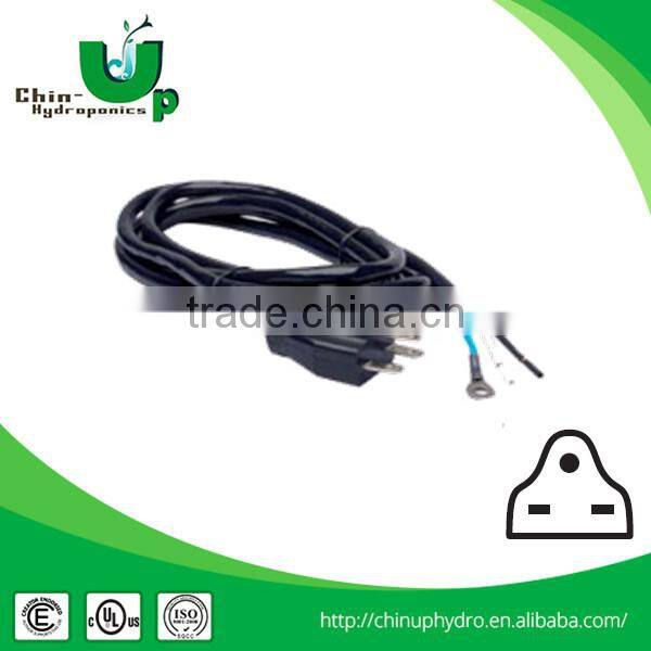 8' DIY Grounded 120V US standard power cord - 8' UL