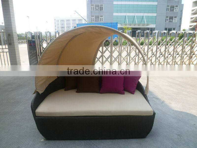 C - FL013 Newest Design Rattan Garden Big Sun Bed