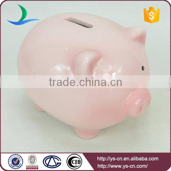 Pink pig sex cartoon toy ceramic coin bank