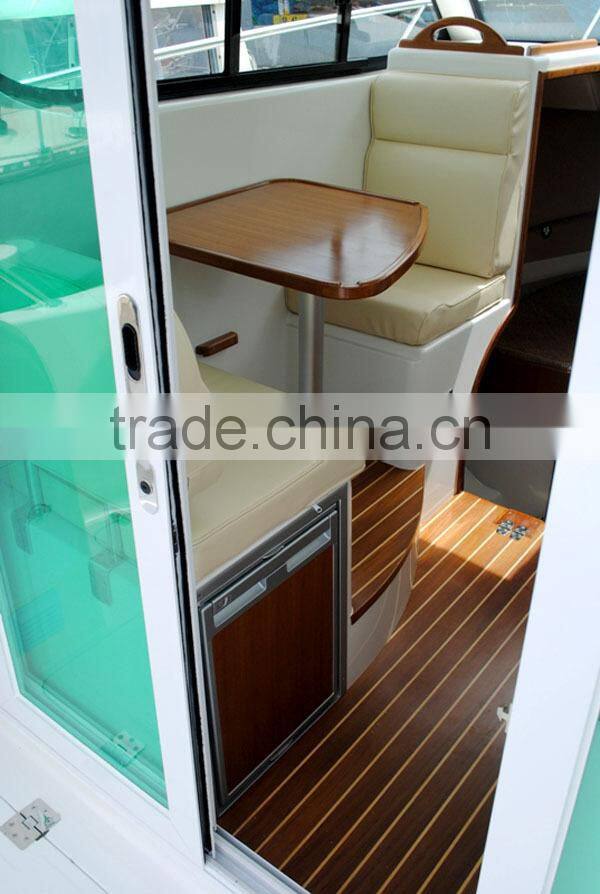 9m CE Approved Fishing Cabin Boat, Fiberglass Cabin Boat