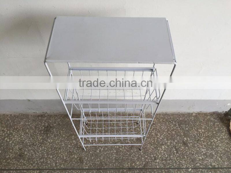 VIVINATURE metal drawers trolley for kitchen room