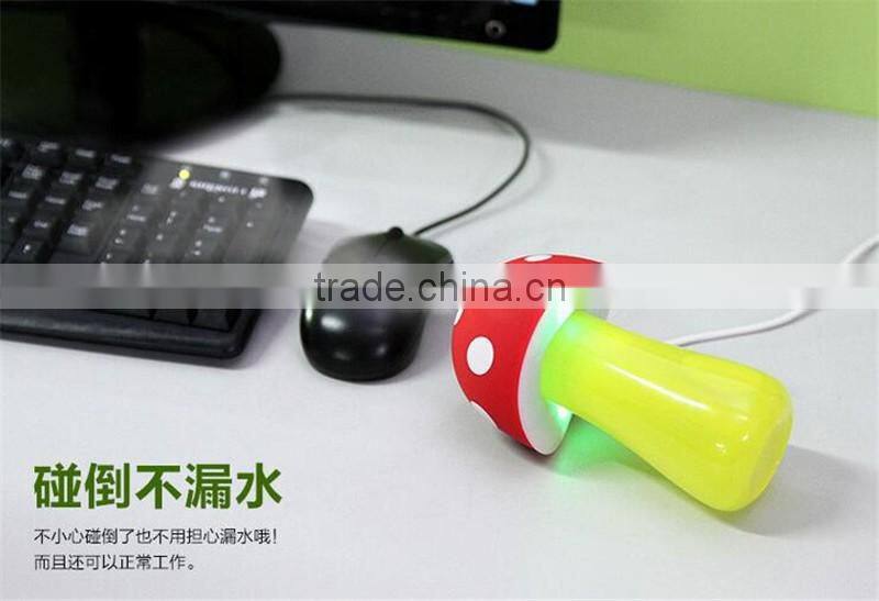 CT-738 Mini USB Humidifier Mushroom humidifier nightlights Humidifier water bottle