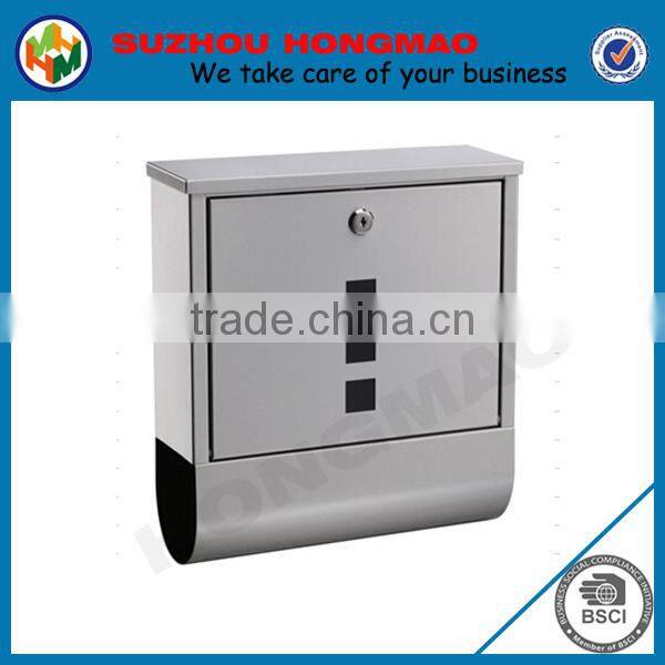 stainless steel metal mailboxes wall mounted letterbox