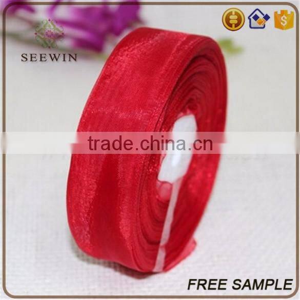 new trend gift decorative packing silk snow organza fabric ribbon