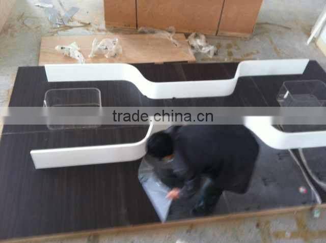 Custom sized corian made watch showcase