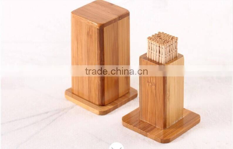 Natural bamboo color tableware antique toothpick holder