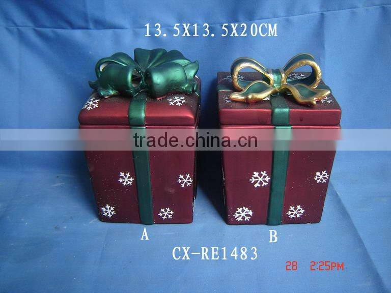 Ceramic Gift Box-Ceramic christmas gift box