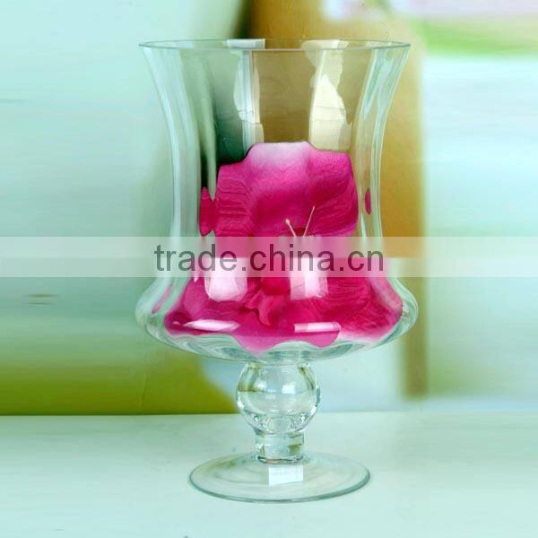 25cm/20cm length clear hande made home decor sqnare vase