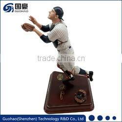 Custom resin bust baseball player figurine