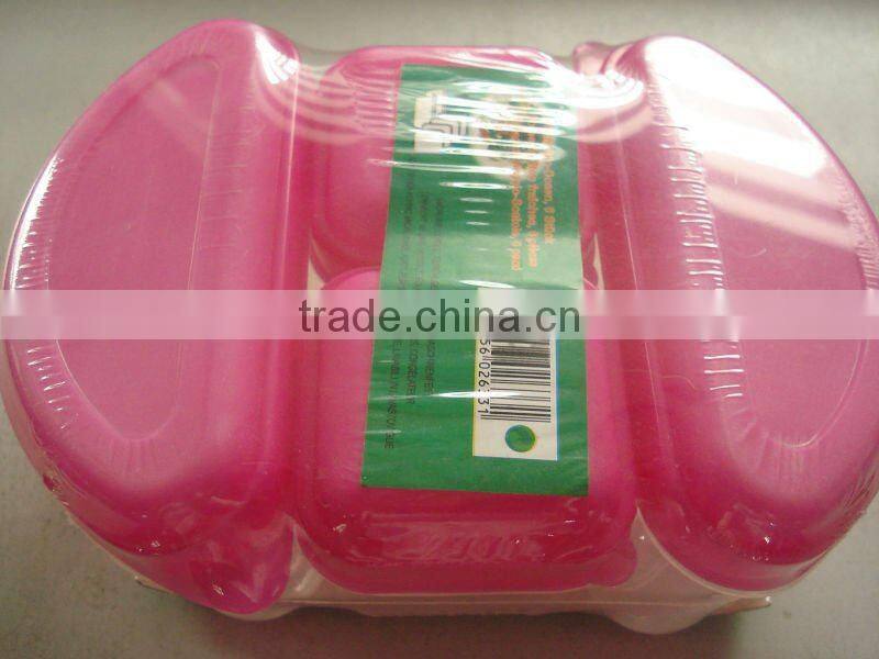 plastic food storage box,4 pcs mini container,small plastic box