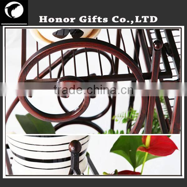 Unique Metal Stand Flower Pot Wire Flower Pot Holder