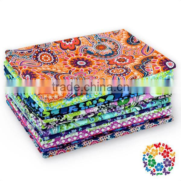 Red Lavender White Chrysanthemum Printed 100% Cotton Fabrics Flower Quilted Fabric Many Designs