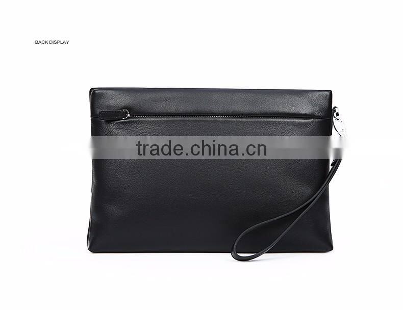 Full Grain Men Genuine Leather Clutch Purse Men Business Clutch Hand Bag Cowhide Wallet