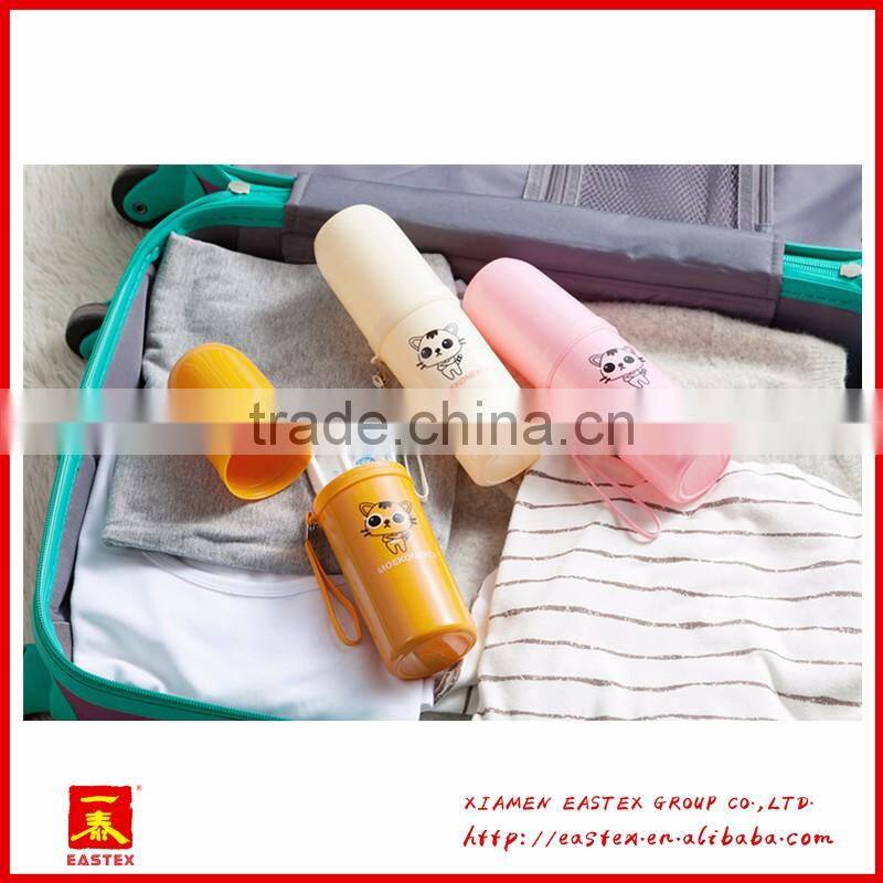 hot sell good quality new design cartoon Plastic toothbrush case portable travel toothbrush case