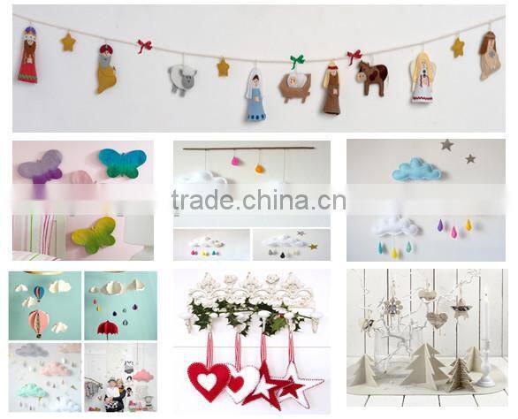 high quality fashion new design polyester felt wholesale christmas hanging ornament suppliers manufacturer in China OEM ODM