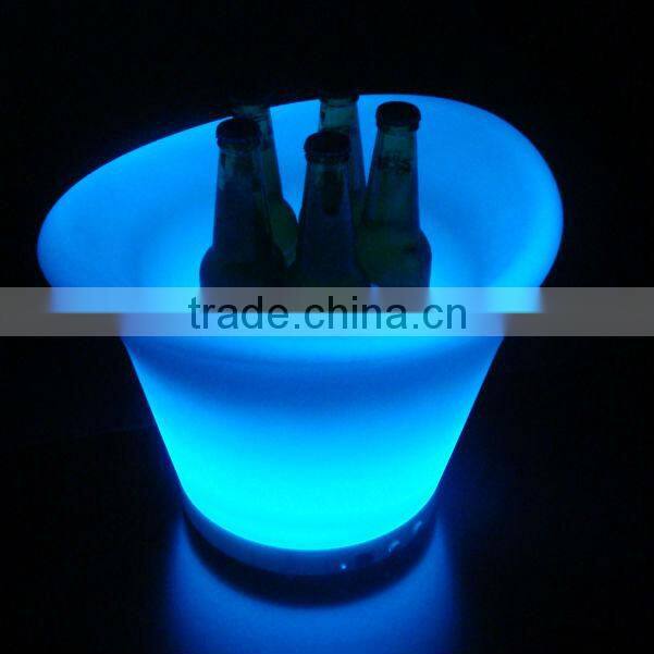 plastic led luminous ice bucket for hotels
