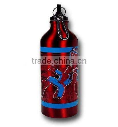 Food Grade Eco-Friendly 750ML Superman aluminum Sports Water bottle