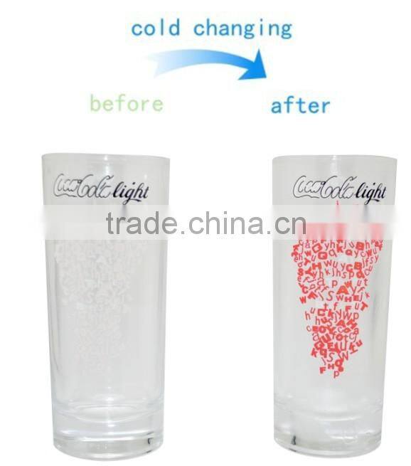 Promotion cold sensitive glass cups