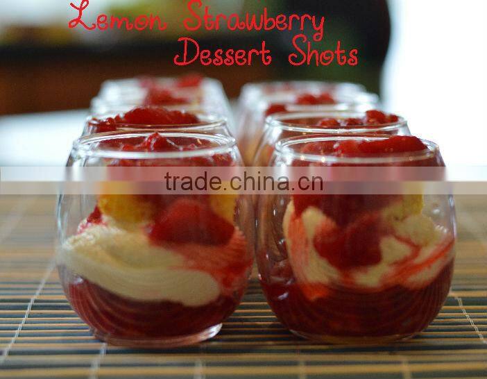 High Quality clear glass ice cream cup