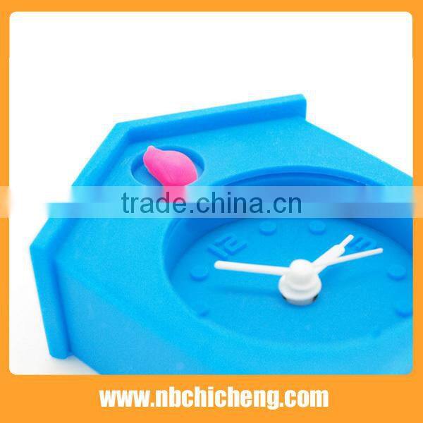 Houses Shape Small Needles Silicone Travel Alarm Clock