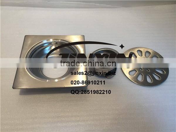 stainless steel cover floor drain for bathroom and kitchen