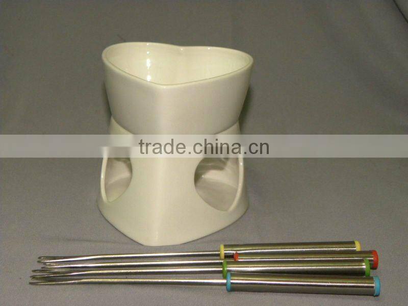 ceramic fondue,fondue casserole, fondue pot, porcelain pot,ceramic pot