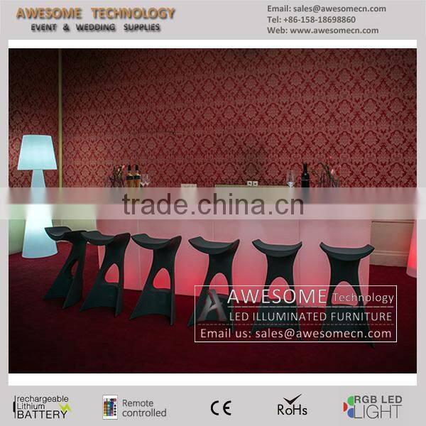 Led lighting modular jumbo bar table / bar counter set