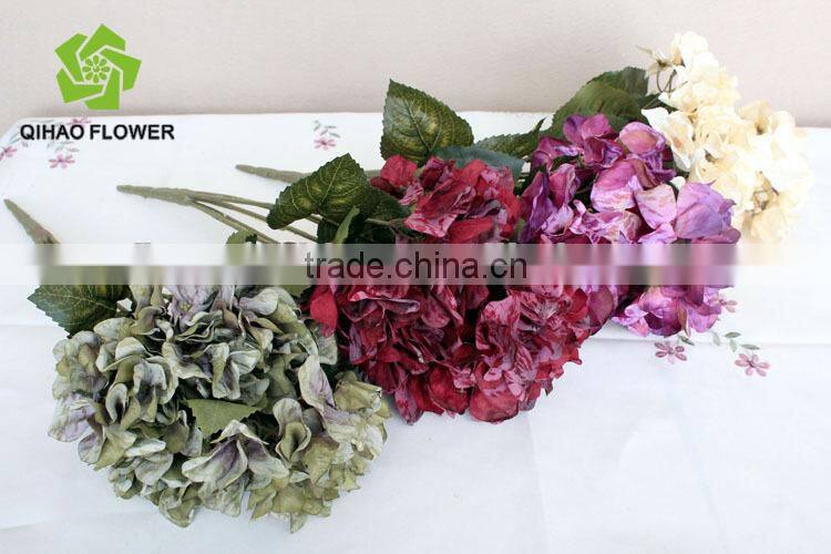 Autumnal hydrangea artificial hydrangea bouquet decorative landscaping hydrangea bouquet