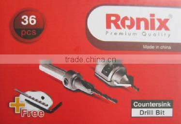 RONIX TCT COUNTER SINK DRILL BIT RH-5301/RH-5304 Sizes: 3 - 3.5 mm