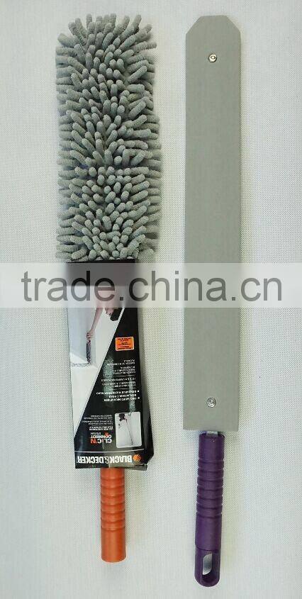 Dual-Action Microfiber Duster Set with Extendable Handle, Dusters Extender Kit