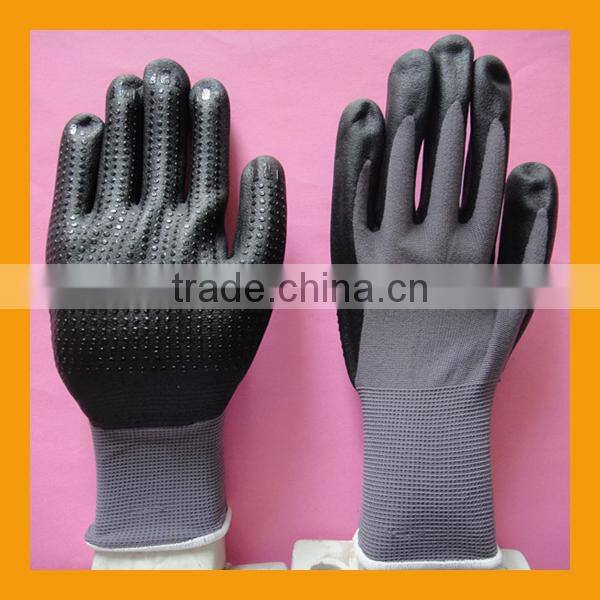 Micro Foam Dots Palm Nitrile Coated Gloves