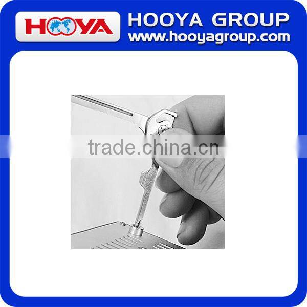 Stainless Steel 6-in-1 Key Ring Multi-Function Key Carry Tool/ Key Knife Tool