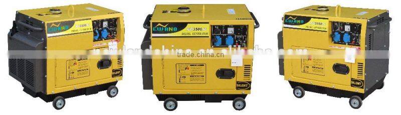 220V50hz electric start 100% copper 188FA diesel engine diesel generator for sale