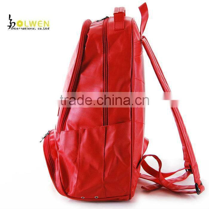 2013 popular leather backpack for hiking with pu