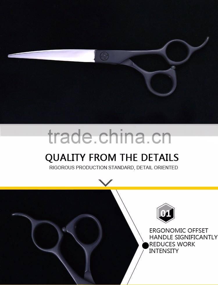 Black 7" Dog Cat Professional Pet Grooming Scissors Pet Shears Hair Tools