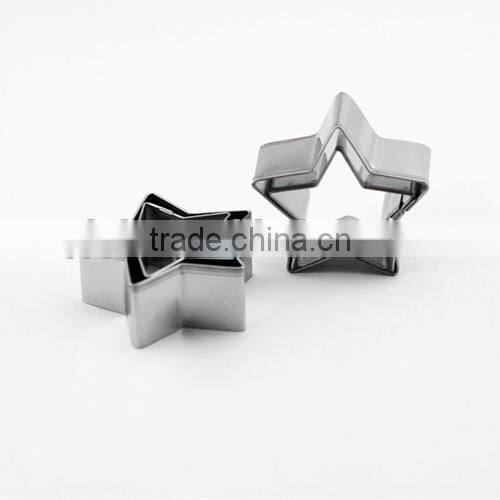 100% food grade hot sale stainless steel baby star shape cookie cutter set good baking tools