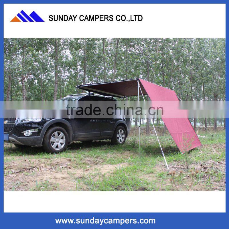 New style polyester Rip-stop Car Side Awning for picnic