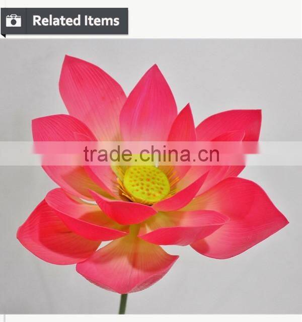 Best selling items artificial lotus flowers for wedding decoration