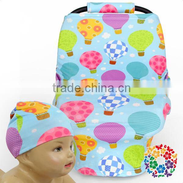 Wholesale 3 Pieces Baby Cotton Nursing Cover Canopy Animal Design Car Seat Cover Set