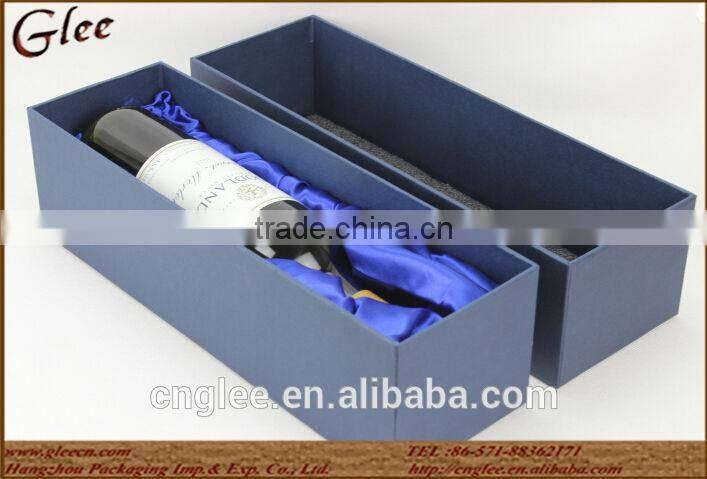 Cheap packaging paper wine bottle box wholesale