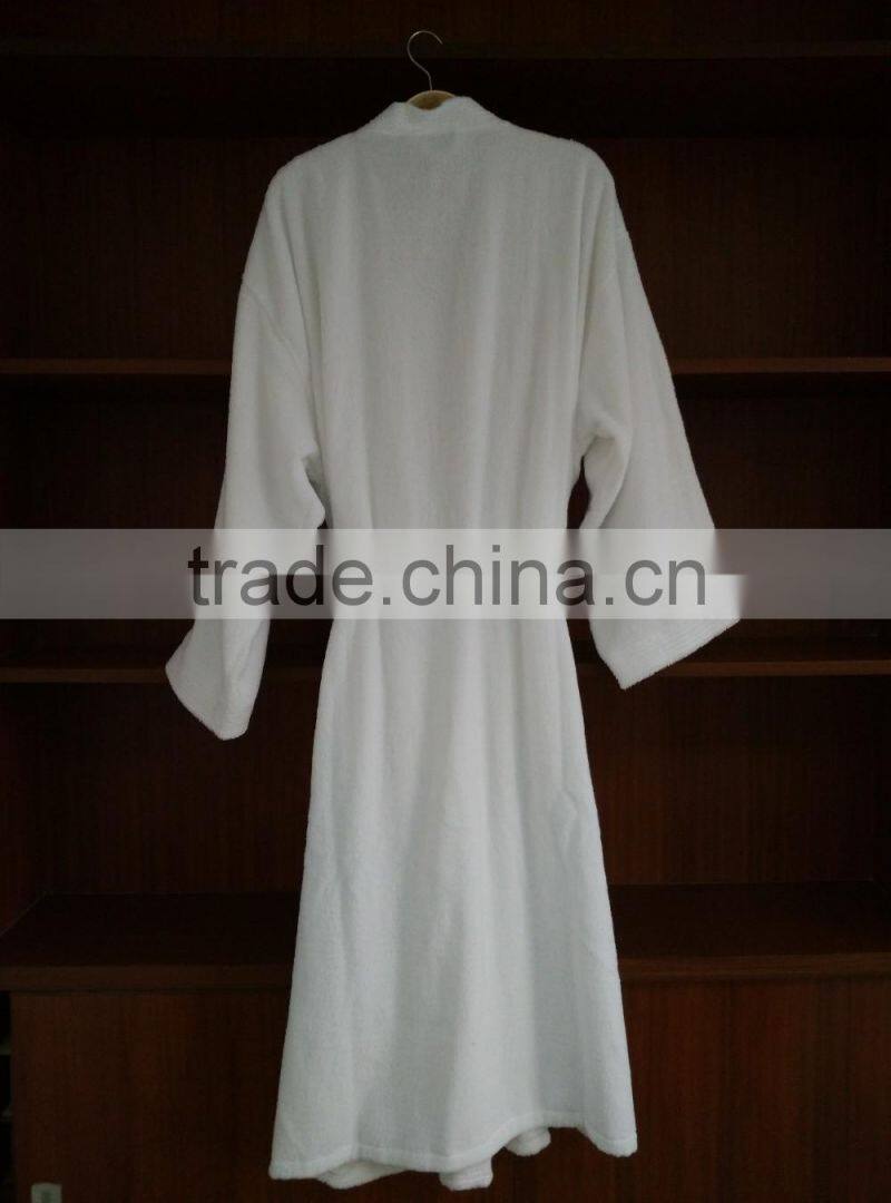 factory pice custom logo unisex 100% cotton Terry Hotel bathrobe wholesale