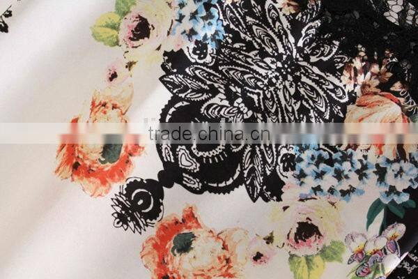 HD-D105 2014 hot design elegant women lace floral dress/casual ladies dress