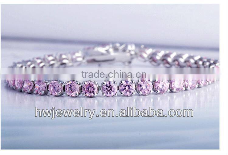 cz 925 silver bracelets