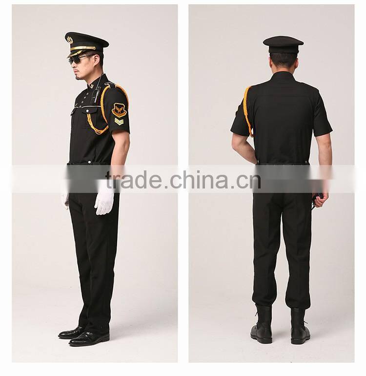 Black security guard uniform design german military uniform