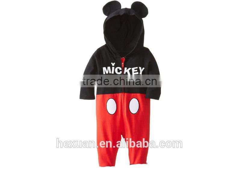 spring Newborn clothes baby polar fleece fabric romper long-sleeve baby cartoon cotton long-sleeved boys romper baby climbing