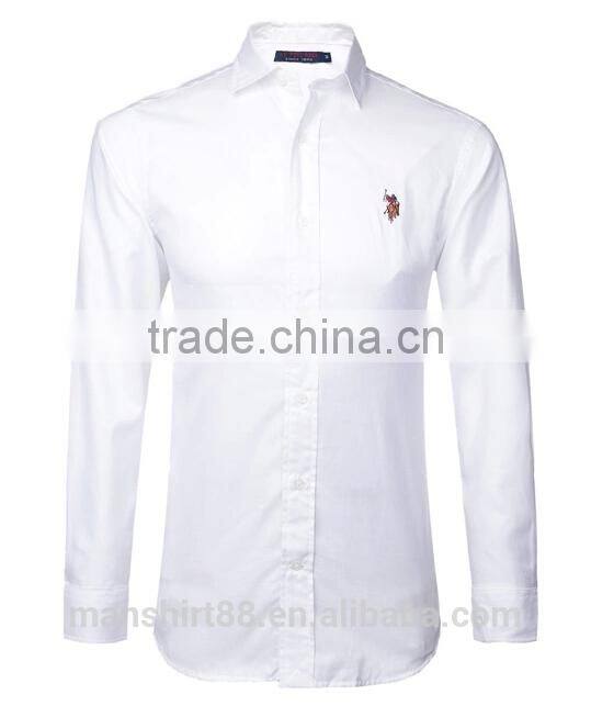 yarn dyed washed oxford dress shirt for men