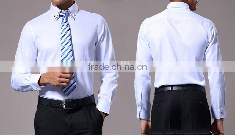 Printing double collar plain long sleeve spring & autumn fancy design t-shirt